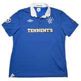 2010/11 RANGERS NAISMITH #14 *MATCH WORN vs MANCHESTER UNITED* C/L HOME SHIRT (L) UMBRO