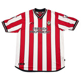 2001/02 SOUTHAMPTON BEATTIE #9 *MATCH WORN vs MANCHESTER UNITED* HOME SHIRT (XL) SFC