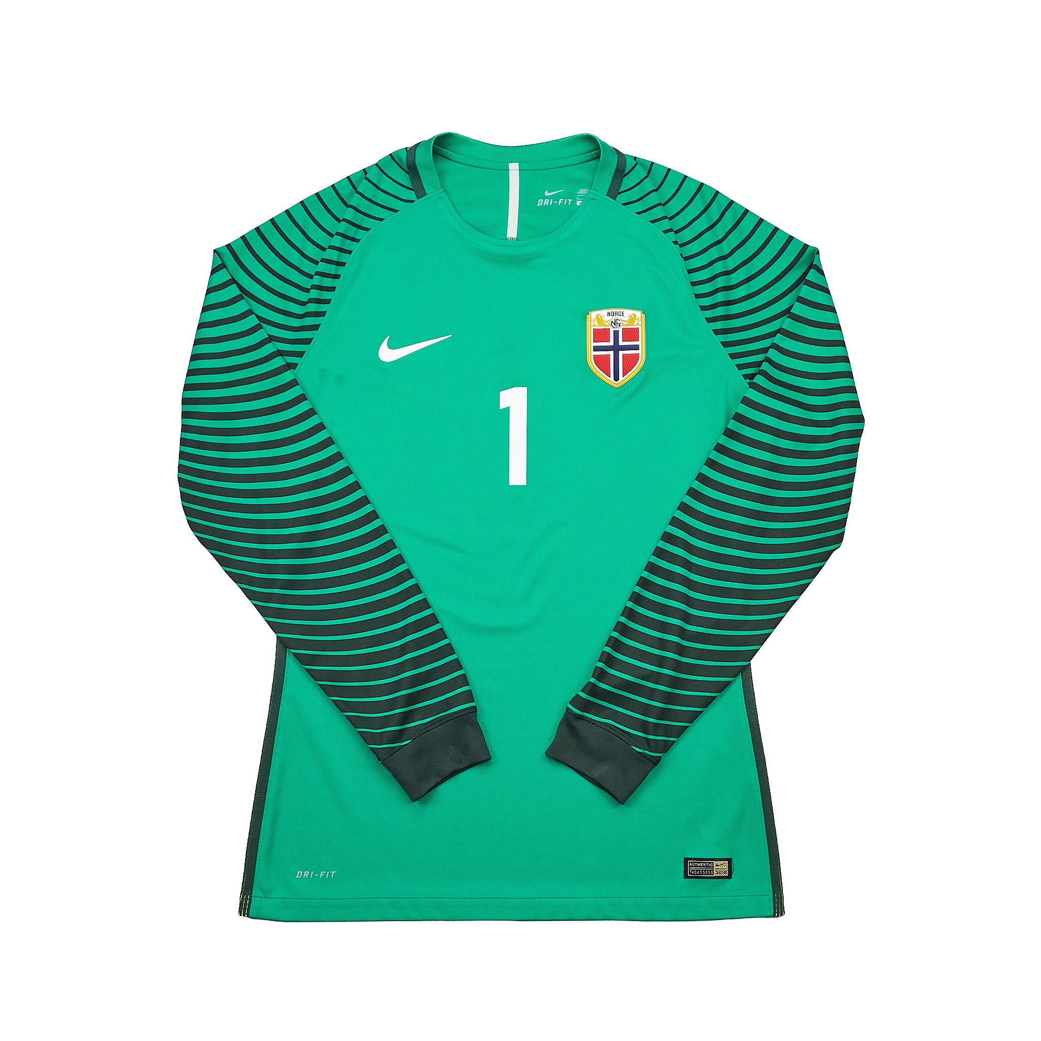 2016 17 Norway *Player Issue* #1 GK Shirt