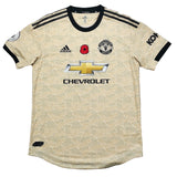 2019/20 MANCHESTER UNITED MARTIAL #9 *MATCH ISSUE* AWAY SHIRT (M) ADIDAS