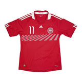2010/11 DENMARK BENDTNER #11 HOME SHIRT (L) ADIDAS