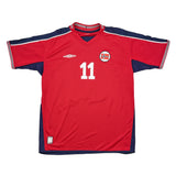 2003/04 NORWAY RIISE #11 HOME SHIRT (L) UMBRO