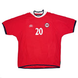 2000/02 NORWAY SOLSKJAER #20 HOME SHIRT (XXL) UMBRO