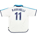 1999/00 MARSEILLE RAVANELLI #11 HOME SHIRT (M) ADIDAS