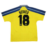1996/98 LAZIO NEDVED #18 AWAY SHIRT (XL) UMBRO