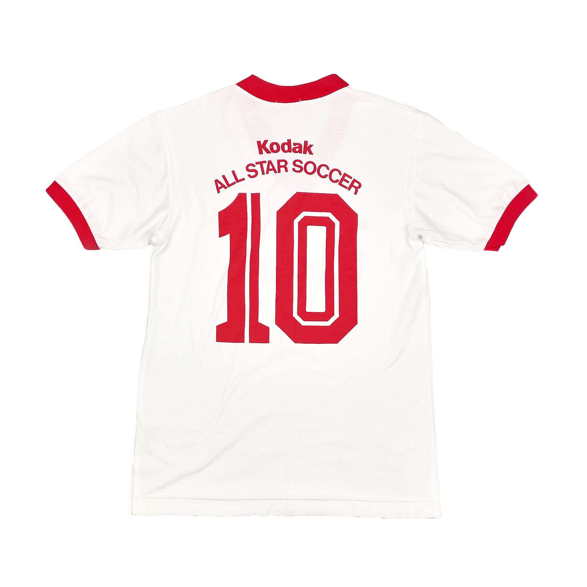 サッカーシャツ 赤白 ATARU 8 1985 Kodak All Stars #10 Home Shirt (M) Asics – Cult Kits