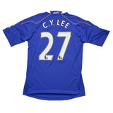 2010/11 BOLTON C.Y.LEE #27 *MATCH ISSUE* AWAY SHIRT (M) REEBOK