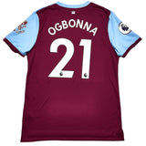 2019/20 WEST HAM OGBONNA #21 *MATCH ISSUE* HOME SHIRT (L) UMBRO