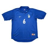 1997/98 ITALY NESTA #6 HOME SHIRT (M) NIKE