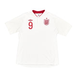 2012/13 ENGLAND BENT #9 HOME SHIRT (XL) UMBRO