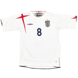 2005/07 ENGLAND LAMPARD #8 HOME SHIRT (S) UMBRO