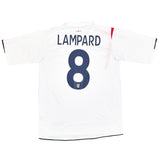 2005/07 ENGLAND LAMPARD #8 HOME SHIRT (S) UMBRO