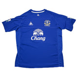 2010/11 EVERTON DISTIN #15 *MATCH ISSUE* HOME SHIRT (XL) LE COQ