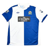 2010/11 BLACKBURN ROVERS BENJANI #21 *MATCH ISSUE* HOME SHIRT (XL) UMBRO