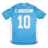 2015/16 LAZIO F.ANDERSON #10 *MATCH ISSUE* HOME SHIRT (M) MACRON