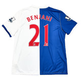 2010/11 BLACKBURN ROVERS BENJANI #21 *MATCH ISSUE* HOME SHIRT (XL) UMBRO