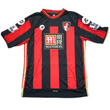 2015/16 BOURNEMOUTH DISTIN #25 *MATCH ISSUED + SIGNED* HOME SHIRT (L) JD