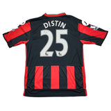 2015/16 BOURNEMOUTH DISTIN #25 *MATCH ISSUED + SIGNED* HOME SHIRT (L) JD