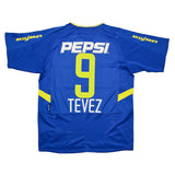 2003/04 BOCA JUNIORS TEVEZ #9 HOME SHIRT (M) NIKE