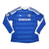 2011/12 CHELSEA DROGBA #11 C/L L/S HOME SHIRT (XL) ADIDAS