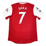 2022/23 ARSENAL SAKA #7 *MATCH WORN* HOME SHIRT (M) ADIDAS