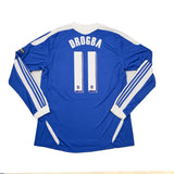 2011/12 CHELSEA DROGBA #11 C/L L/S HOME SHIRT (XL) ADIDAS