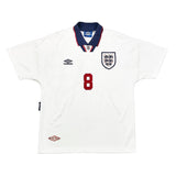 1993/95 ENGLAND GASCOIGNE #8 HOME SHIRT (L) UMBRO