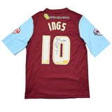 2013/14 BURNLEY INGS #10 *MATCH ISSUE + SIGNED* HOME SHIRT (M) PUMA