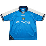 1999/01 MANCHESTER CITY GOATER #10 HOME SHIRT (L) LE COQ
