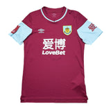 2020/21 BURNLEY MEE #6 *MATCH ISSUE* FA CUP HOME SHIRT (M) UMBRO