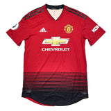 2018/19 MANCHESTER UNITED RASHFORD #10 *MATCH ISSUE + SIGNED* HOME SHIRT (M) ADIDAS