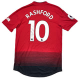 2018/19 MANCHESTER UNITED RASHFORD #10 *MATCH ISSUE + SIGNED* HOME SHIRT (M) ADIDAS