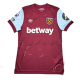 2023/24 WEST HAM BOWEN #20 *MATCH WORN* HOME SHIRT (M) UMBRO