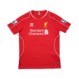 2014/15 LIVERPOOL STERLING #31 *SIGNED* HOME SHIRT (M) WARRIOR