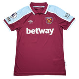 2021/22 WEST HAM RICE #41 *MATCH WORN* HOME SHIRT (M) UMBRO