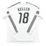 2010/11 SEATTLE SOUNDERS KELLER #18 *MATCH WORN vs MANCHESTER UNITED* GK SHIRT (XL) ADIDAS