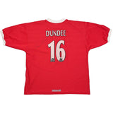 1998/00 LIVERPOOL DUNDEE #16 *SIGNED* HOME SHIRT (XL) REEBOK