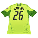 2009/10 SEATTLE SOUNDERS GRAHAM #26 *MATCH WORN vs MANCHESTER UNITED* THIRD SHIRT (XL) ADIDAS
