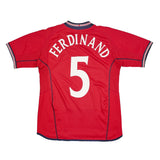 2002/04 ENGLAND FERDINAND #5 AWAY SHIRT (S) UMBRO