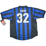 1998/99 INTER MILAN VIERI #32 *SIGNED* BNWT HOME SHIRT (XXL) NIKE