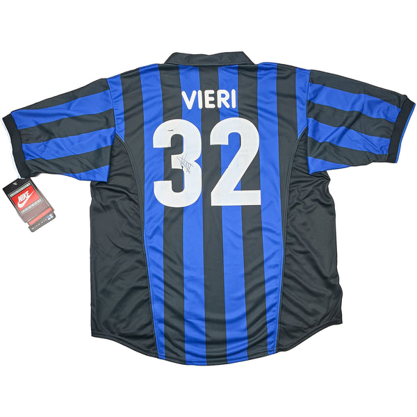 1998/99 Inter Milan Vieri #32 *Signed* BNWT Home Shirt (XXL) Nike