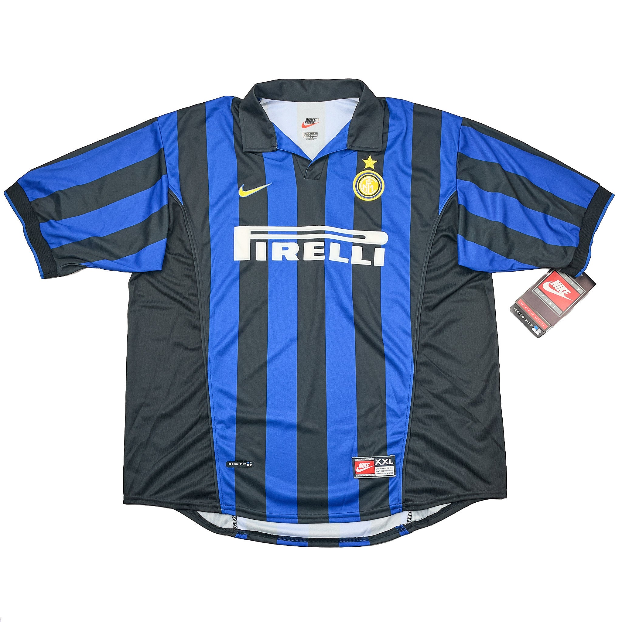 1998/99 Inter Milan Vieri #32 *Signed* BNWT Home Shirt (XXL) Nike