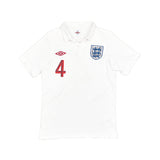 2010/11 ENGLAND GERRARD #4 HOME SHIRT (S) UMBRO