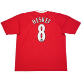 2002/04 LIVERPOOL HESKEY #8 HOME SHIRT (XXL) REEBOK