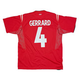 2004/06 ENGLAND GERRARD #4 AWAY SHIRT (M) UMBRO