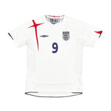 2005/07 ENGLAND ROONEY #9 HOME SHIRT (M) UMBRO