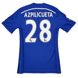 2014/15 CHELSEA AZPILICUETA #26 *MATCH WORN vs MANCHESTER UNITED* HOME SHIRT (M) ADIDAS