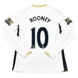 2007/08 MANCHESTER UNITED ROONEY #10 *MATCH ISSUED vs ASTON VILLA* L/S AWAY SHIRT (XL) NIKE
