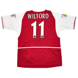 2002/03 ARSENAL WILTORD #11 *MATCH WORN vs MANCHESTER UNITED* HOME SHIRT (L) NIKE