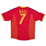 2002/04 SPAIN RAUL #7 HOME SHIRT (L) ADIDAS